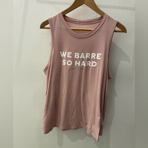 Spiritual Gangster Dusty Rose 'We Barre So Hard' Muscle Tank